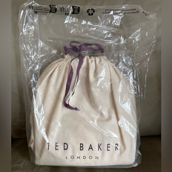 NWT Ted Baker London “Georjea” canvas small tote/crossbody bag in Ecru - Picture 7 of 13